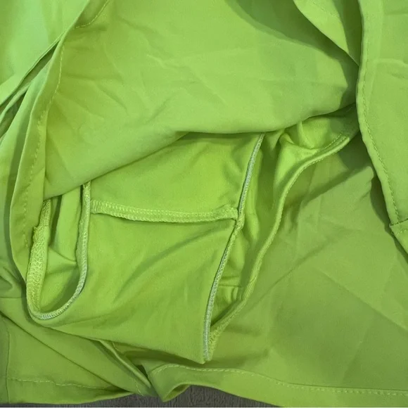 Sincerely Jules Lime Green Women's track Shorts - Picture 4 of 4